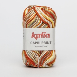 Haakkatoen Capri Print geel 55